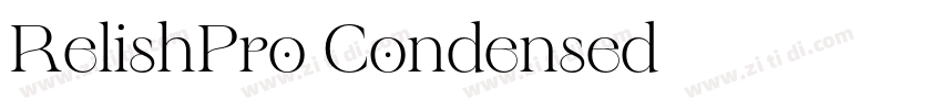 RelishPro Condensed字体转换